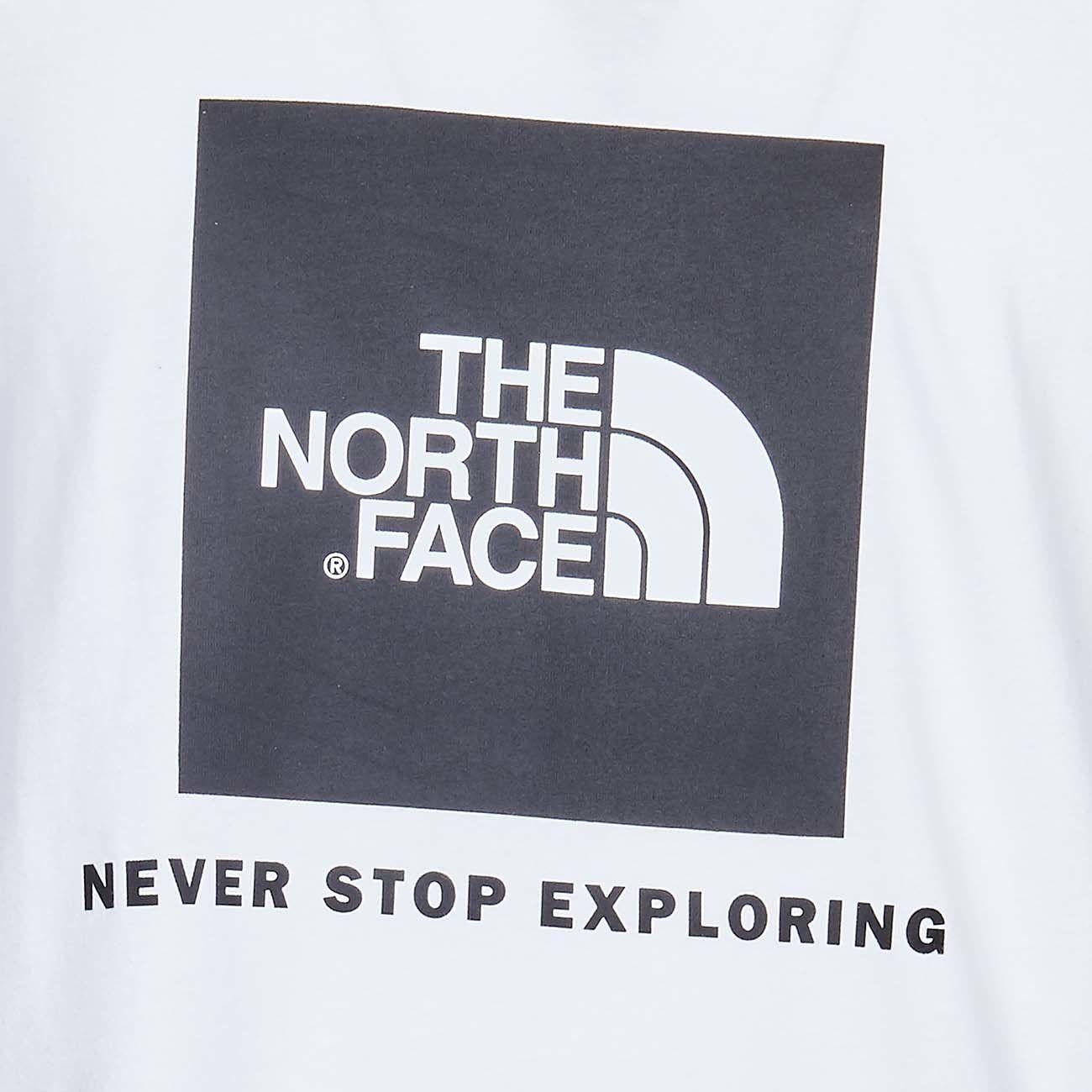 T-Shirt Redbox Con Manica Raglan Uomo Bianco Nero NF0A3BQO FN41BIANCO/NERO THE NORTH FACE 