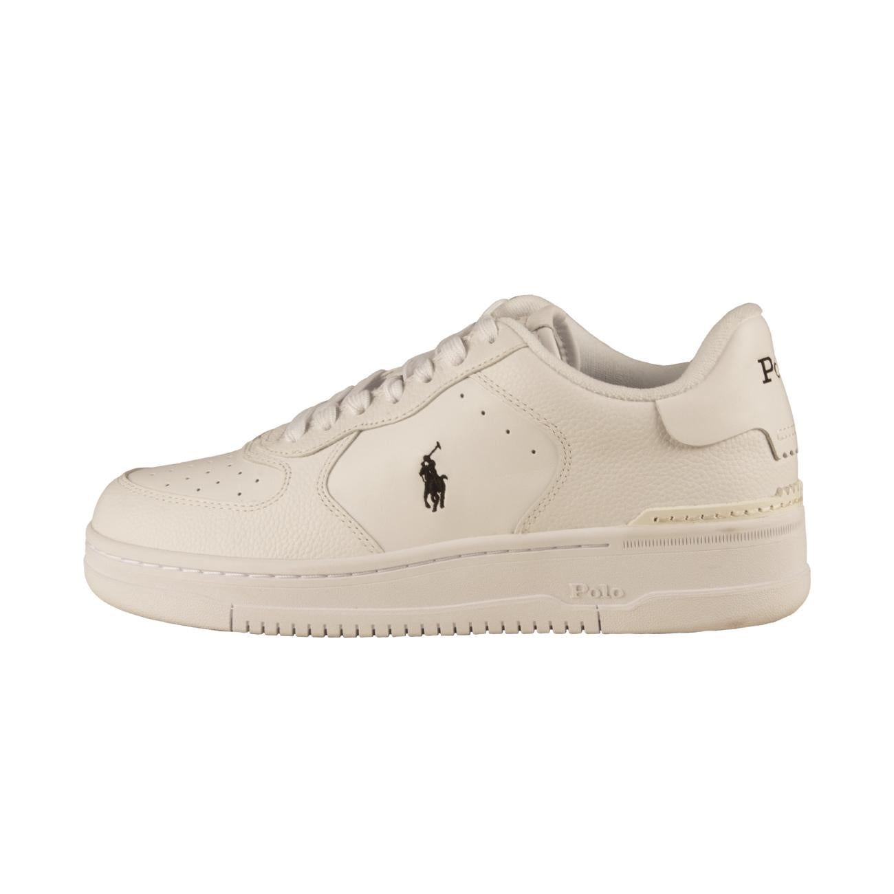 SNEAKER U. COURT MASTERS CRT LOW TOP POLO RALPH LAUREN 809891791 009 WHITE/WHITE/BLACK PP POLO RALPH LAUREN 