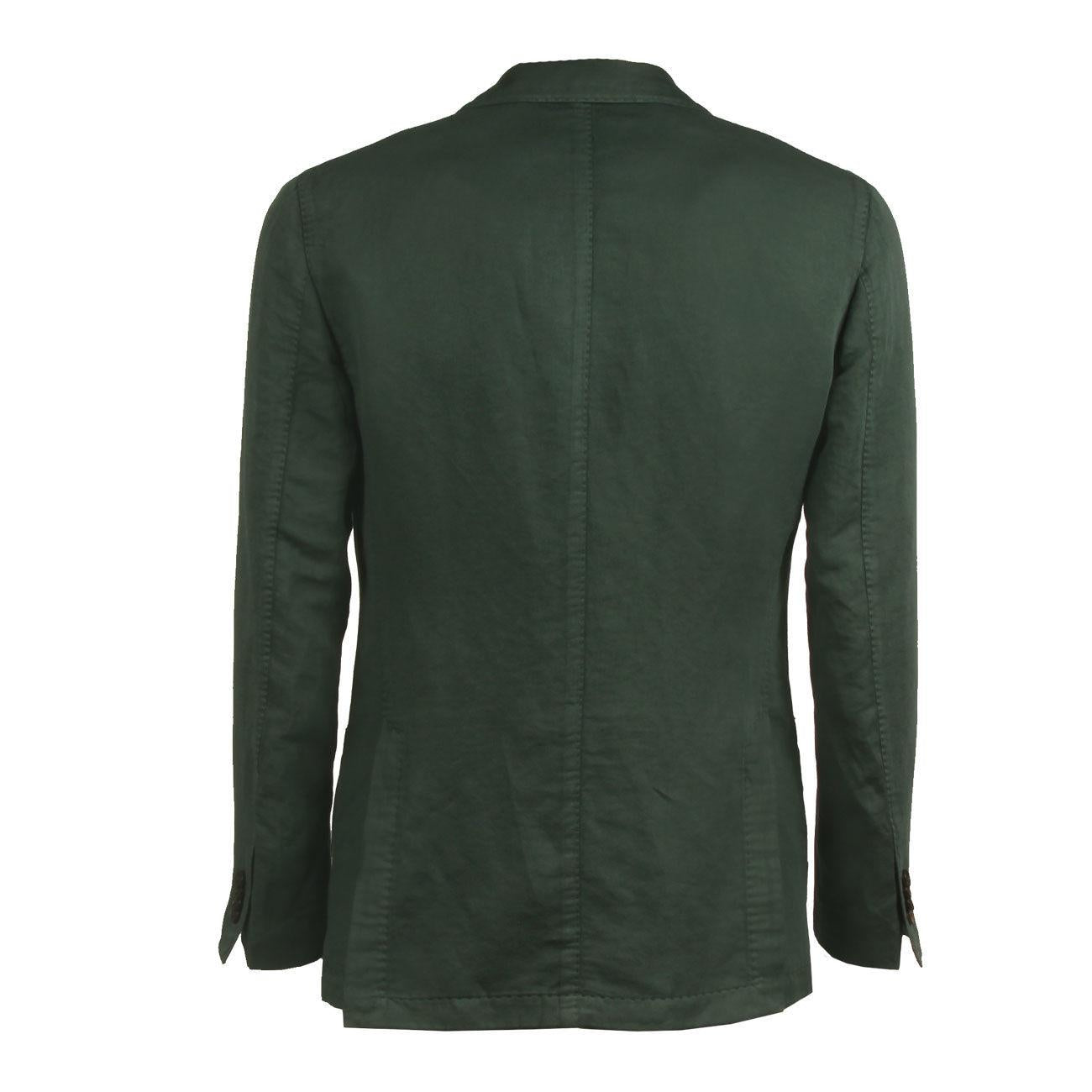 GIACCA U. COTTON/LINEN BOGLIOLI N6302Q BVC444 0573 VERDE BOSCO BOGLIOLI 