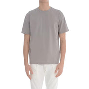 T-Shirt In Cotone Elasticizzato Superfine JG000174U-52003 9408 GRIGIO HERNO 