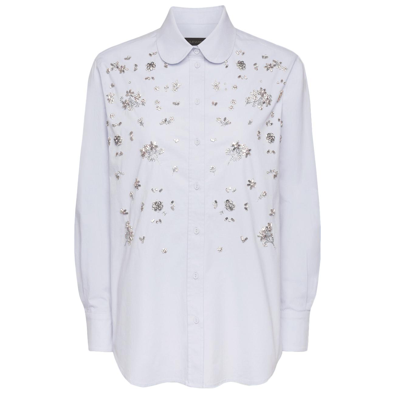 Camicia Ricamata A Mano 5143P000198N 004N AZZURRO ELENA MIRO' 