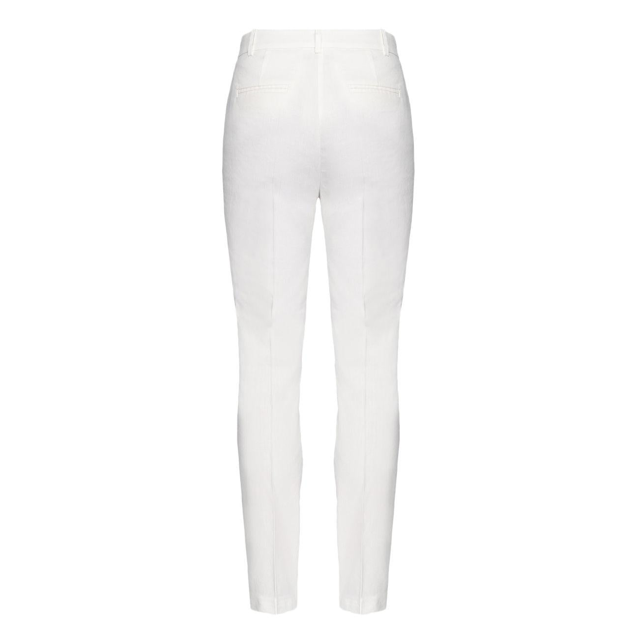 Pantalone Bello Lino Stretch 100155/A0IM Z15 BIANCO NEMBO PINKO 
