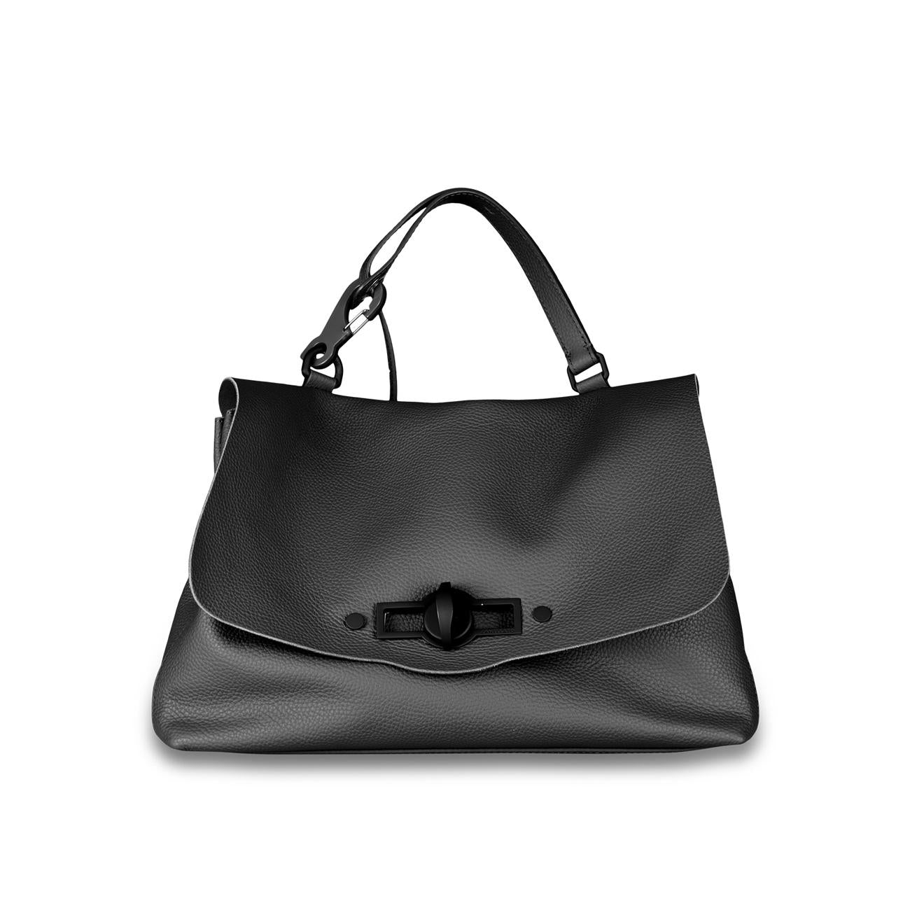 Borsa Postina M Pura Hooked Donna Black Etna 068000 0650000 M Z0001 BLACK ETNA ZANELLATO 