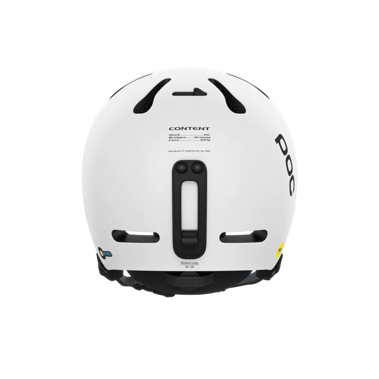 Casco Fornix Mips Unisex Uranium Hydrogen White Matt 10476 HYDROGEN WHITE MATT POC 