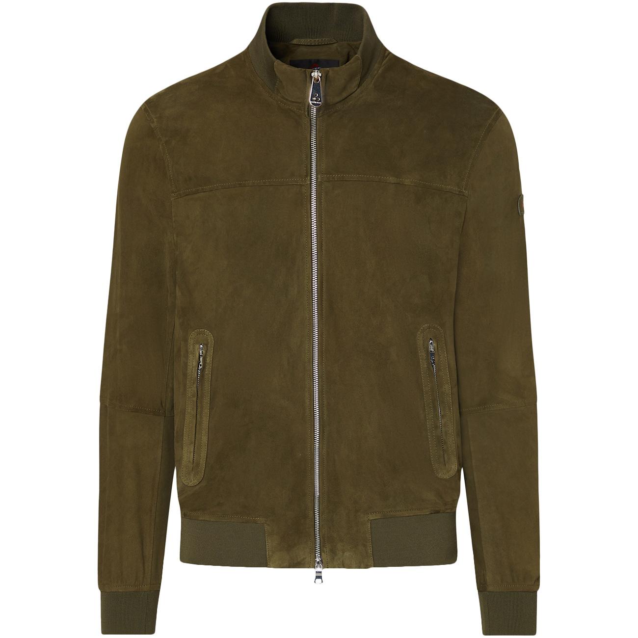 Giacca Sands Suade PE 08 In Pelle Scamosciata PEU5743 99012407 471 VERDE MILITARE PEUTEREY 