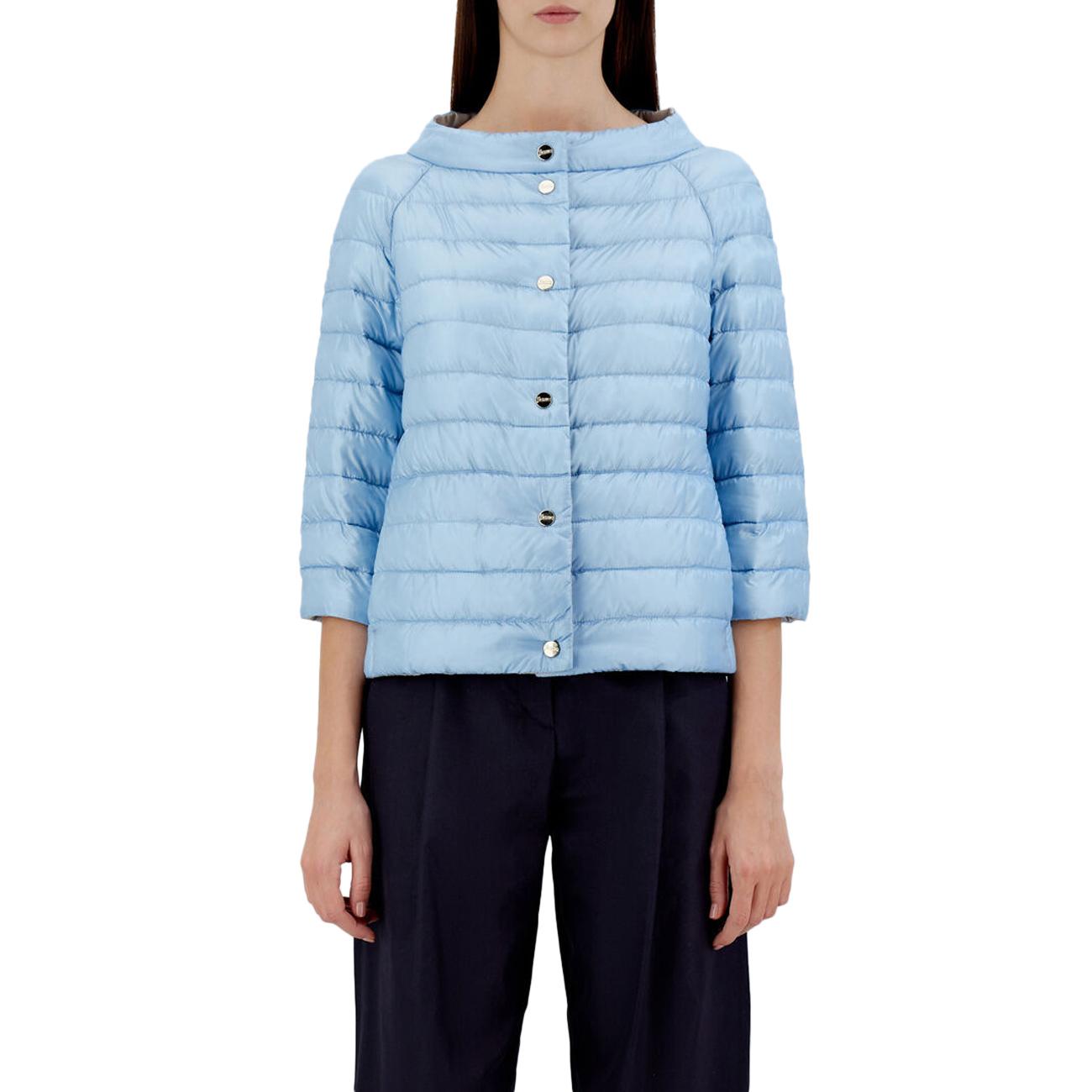 Piumino Corto Revers Donna Lavagna PI0769D12017 9490 LAVAGNA HERNO 