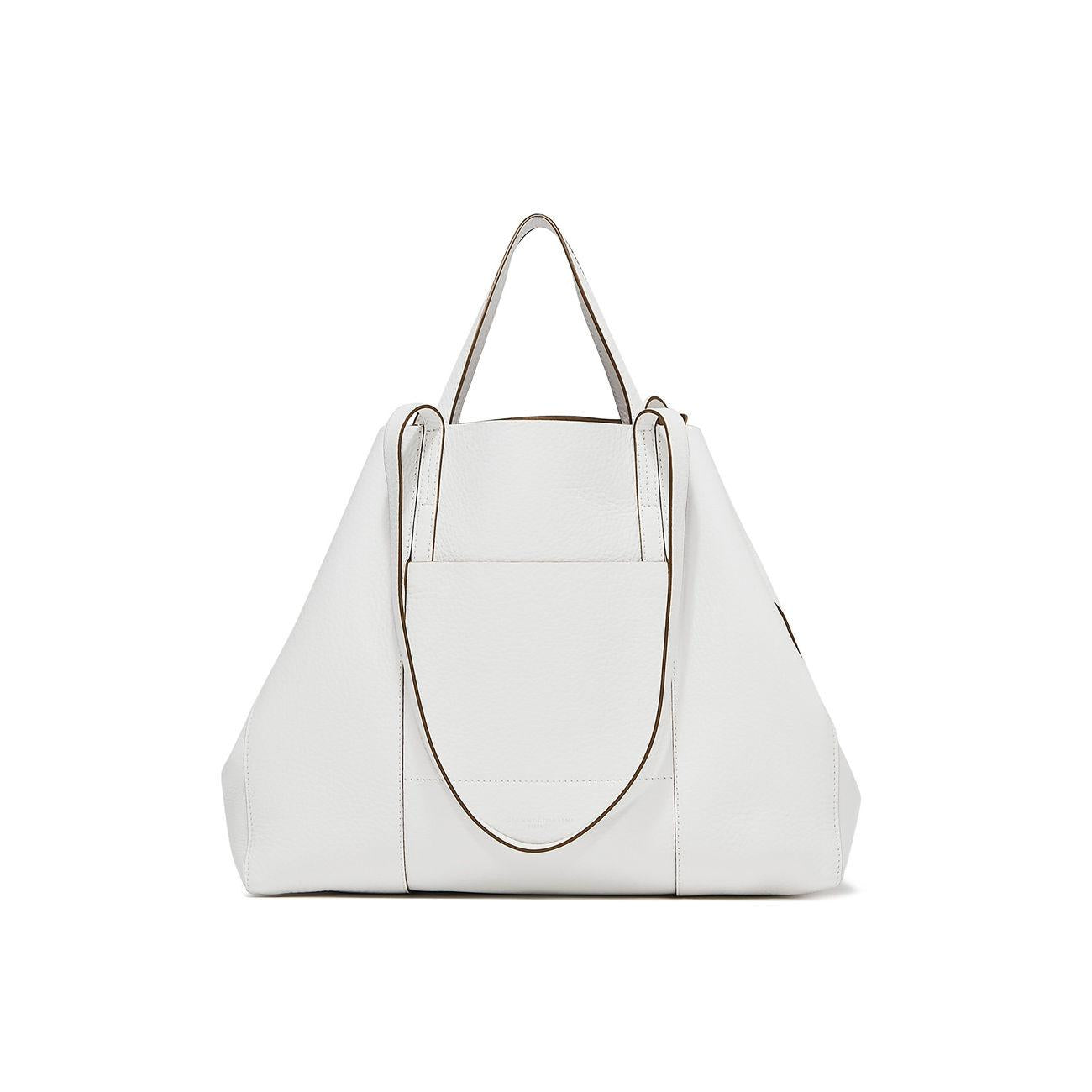 BORSA SUPERLIGHT GIANNI CHIARINI BS10316/RNGDBL 3670 BIANCO/NATURE GIANNI CHIARINI 