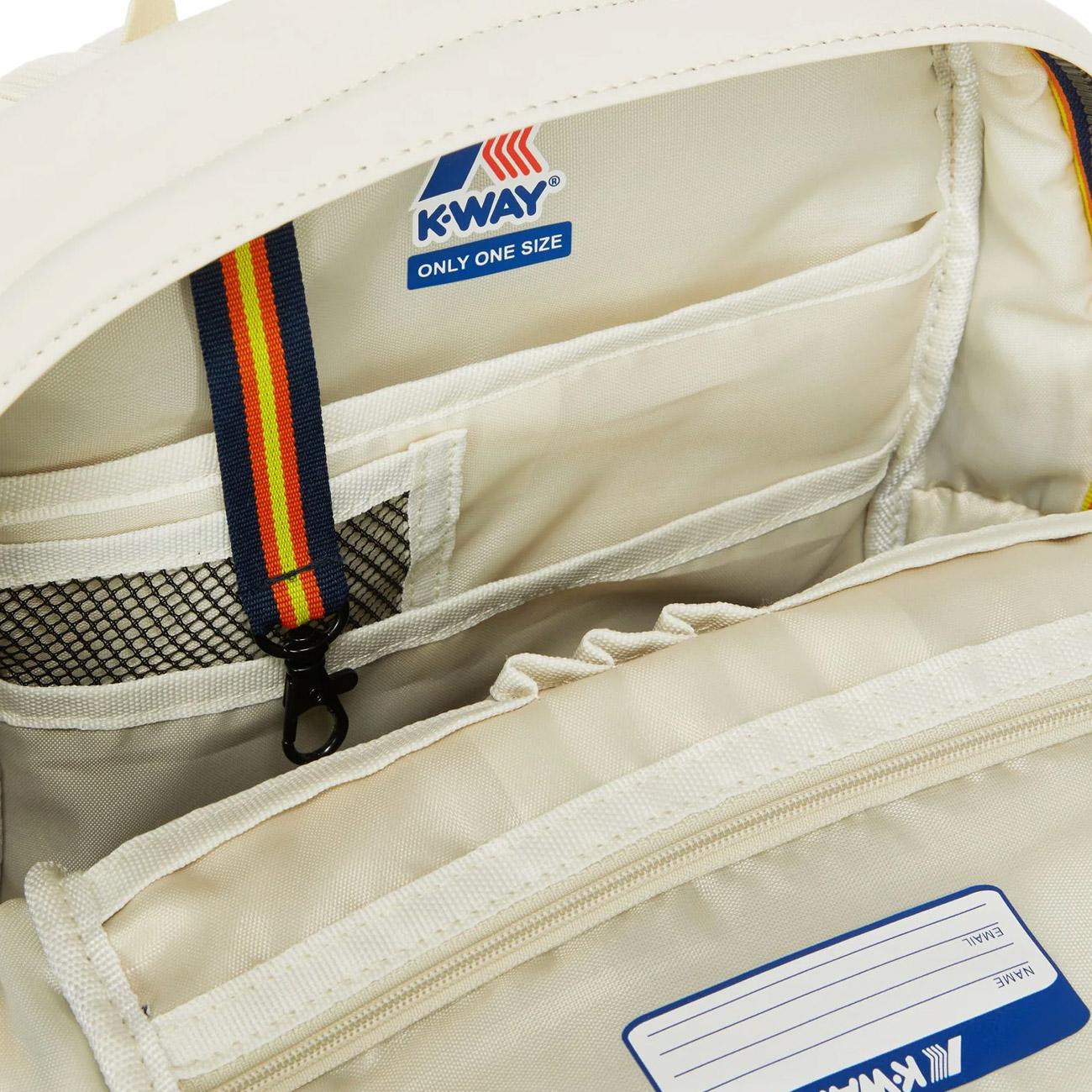 Zaino Piccolo Laon Bonded Padded Unisex Beige Ecru K81278W 361 BEIGE ECRU K-WAY 