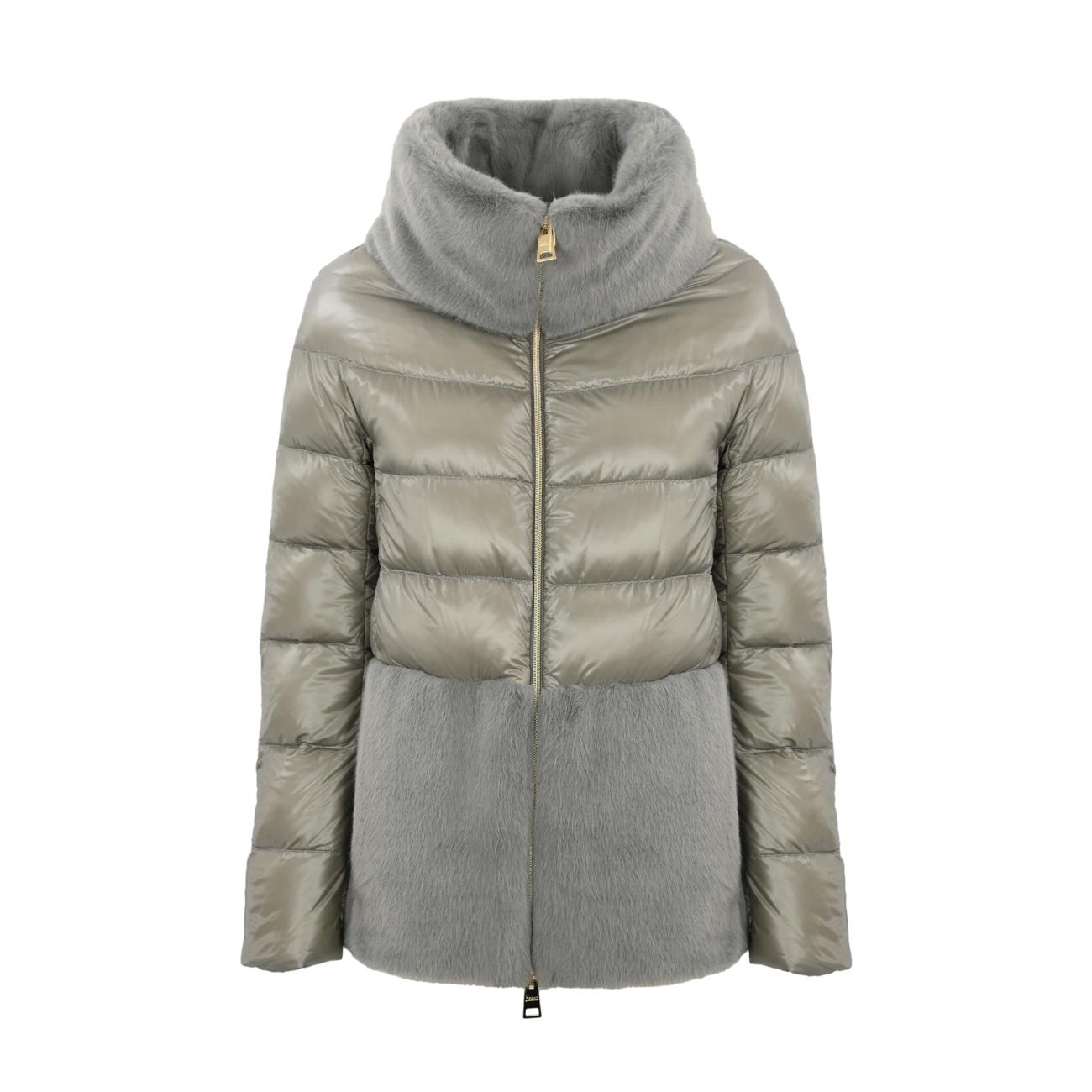 Cappa In Nylon E New Lady Donna Grigio Perla PI001933D12017Z 9406 GRIGIO PERLA HERNO 