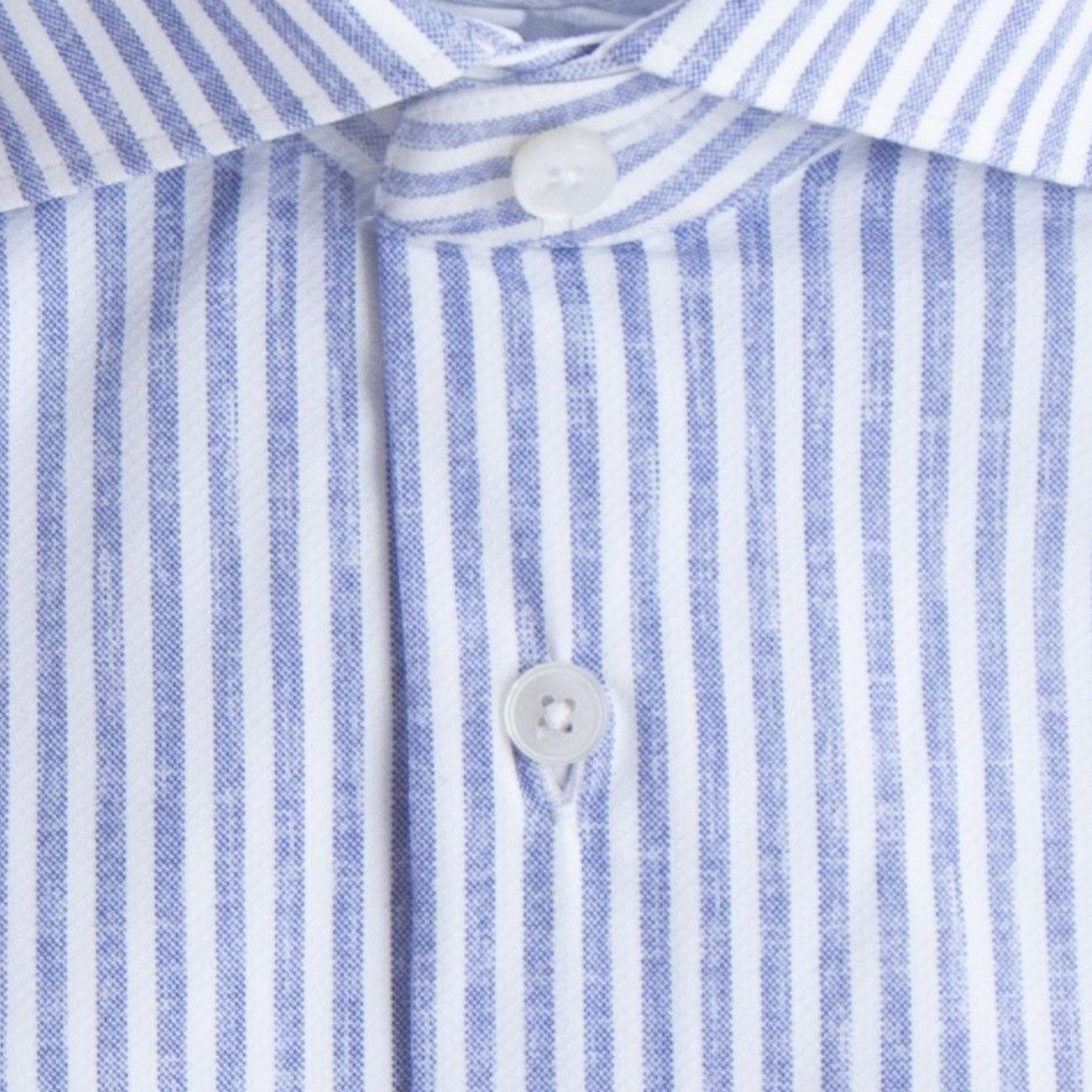 Camicia Active Uomo Bianco Azzurro 61626 009 BIANCO/AZZURRO XACUS 