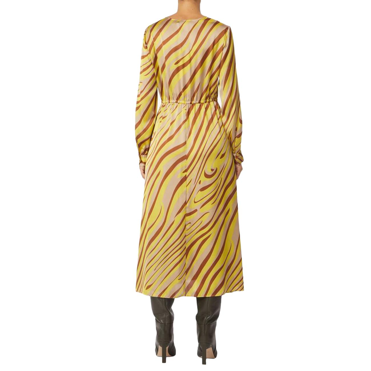 Abito Reame Donna Giallo Onda Astratta 22241022 9 GIALLO/ONDA ASTRATTA PENNYBLACK 