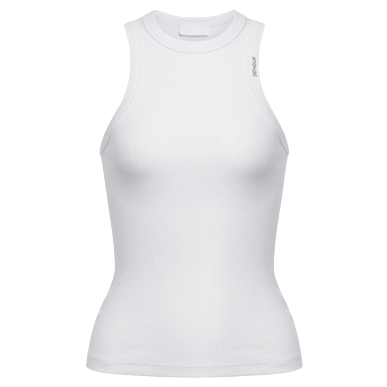 Canotta Girocollo Slim In Costina Di Cotone DS071 JS0314 XXX 000 BIANCO DONDUP 