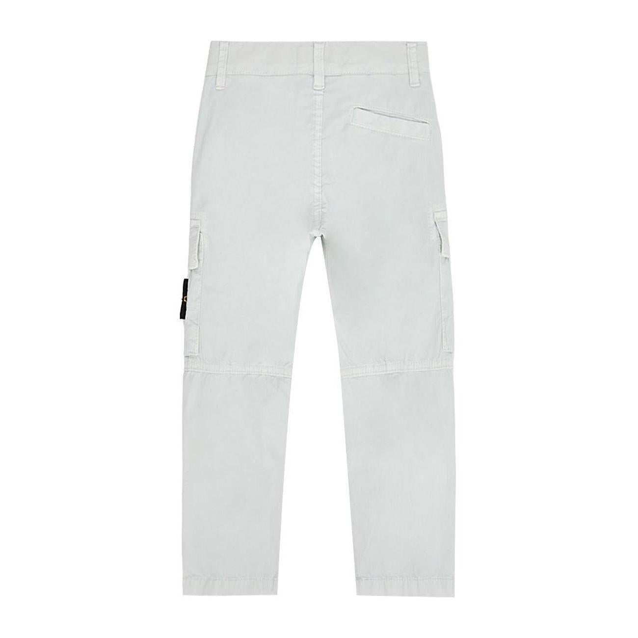 PANTALONE BIMBO REGULAR TAPERED STONE ISLAND 781630410 V0161 PEARLGREY STONE ISLAND 