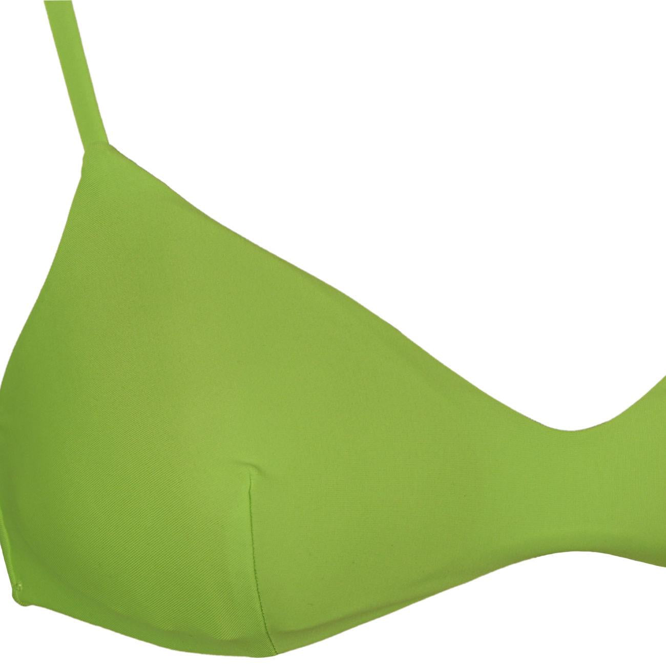 BRALETTE D. MAY V NECK TOP SAINT BARTH MAY 00005D 75 FLUO GREEN MC2 SAINT BARTH 