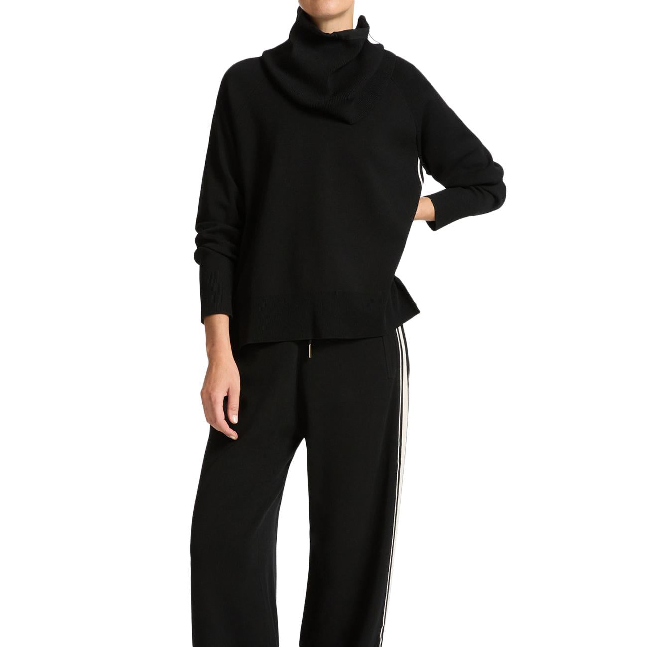 Maglia Con Bordi A Righe M448Z000576N 0A1 BLACK/GESSO ELENA MIRO' 