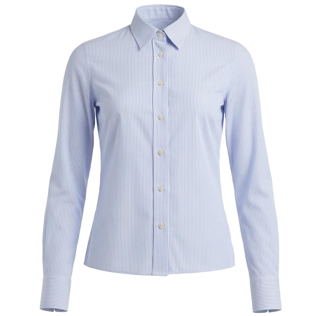 Camicia Polo Bastoncino GMB/QMXPL4 RB4 BIANCO/AZZURRO MASCHERONI 