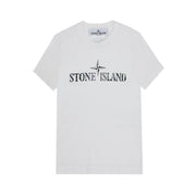 T-Shirt Logo Kids Bianco 781621073 V0001. WHITE STONE ISLAND 