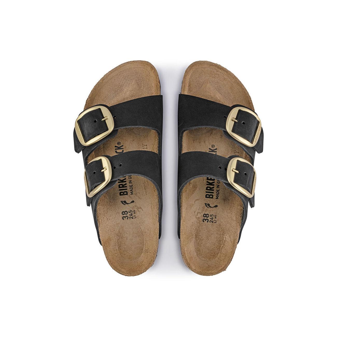 ARIZONA BIGBUCKLE NUBUCK BIRKENSTOCK 1023290 BLACK BIRKENSTOCK 