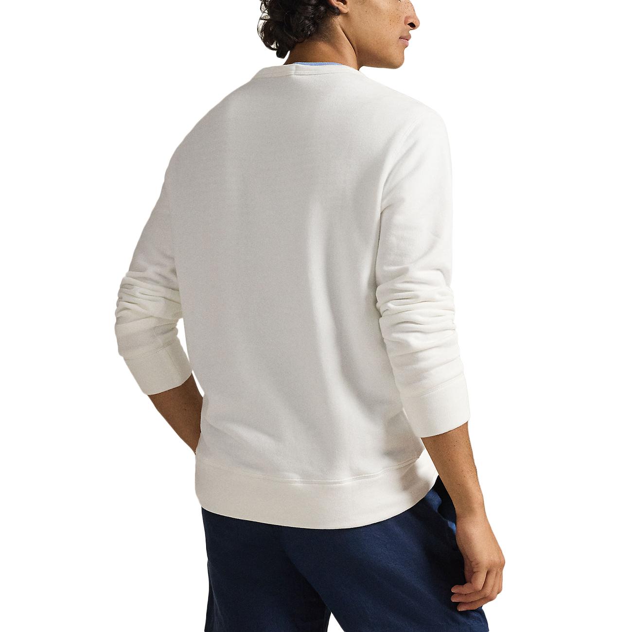 Felpa Girocollo 710A12485 005 WHITE POLO RALPH LAUREN 
