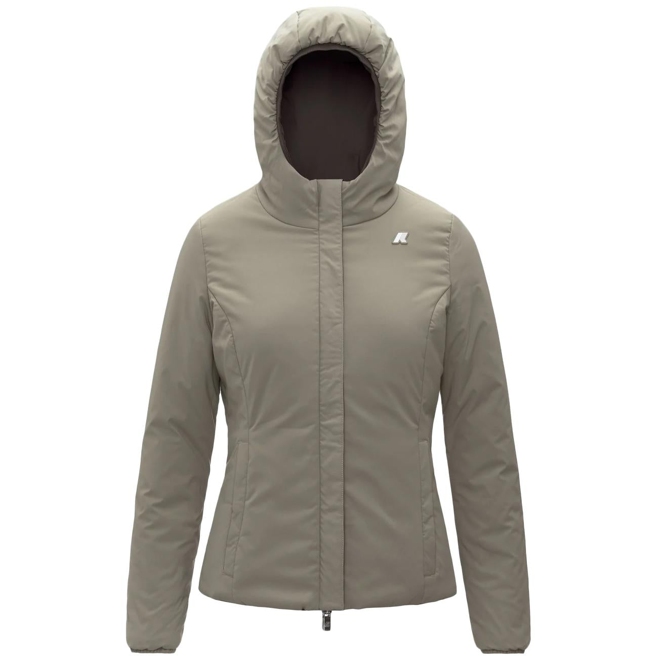 Lily ST Warm Reversible K6128TW B42 BLACK OLIVE - GREEN K-WAY 