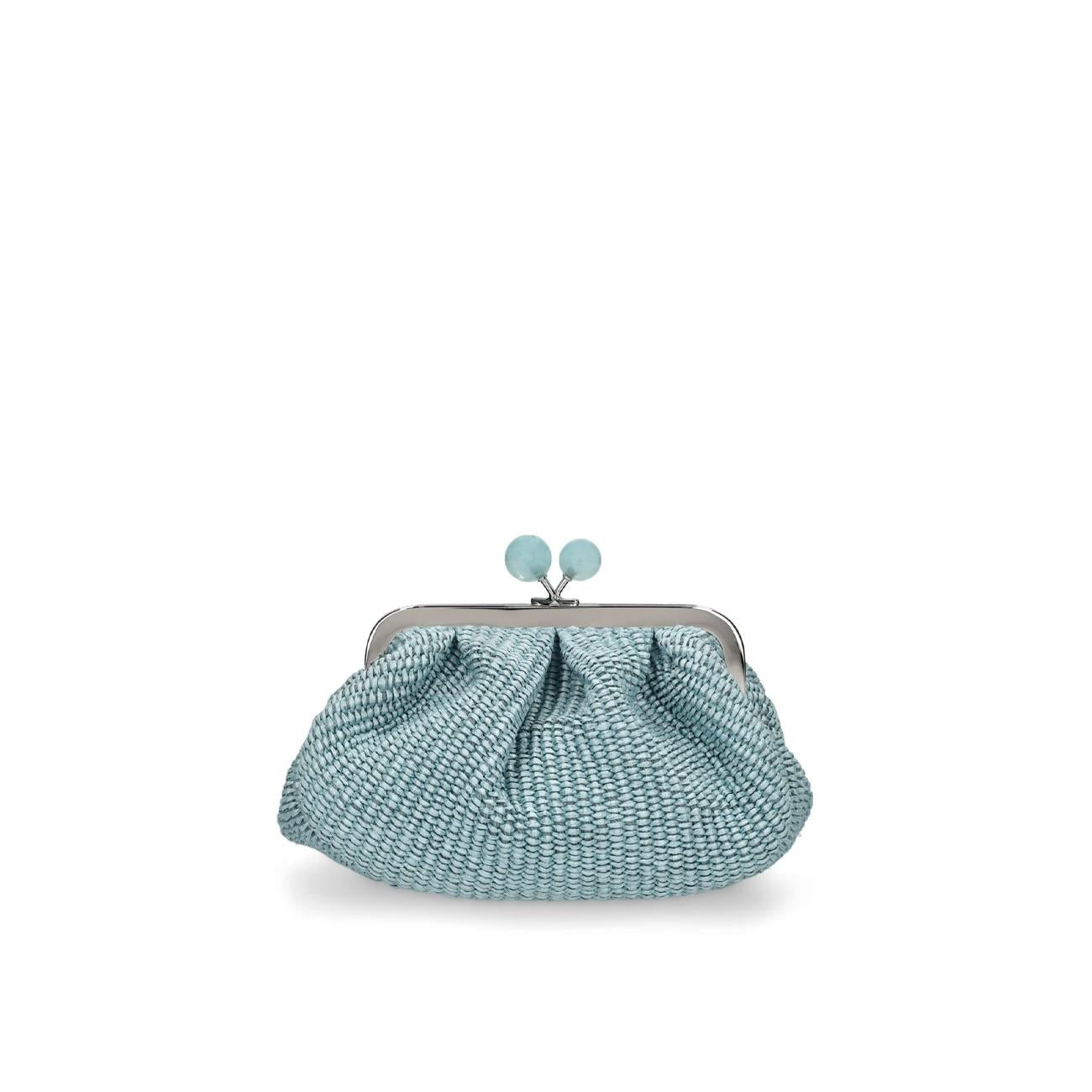 Borsa Pasticcino Palmas In Raffia Piccola Donna Cielo PALMAS 2415511065600 001 CIELO MAX MARA WEEKEND 