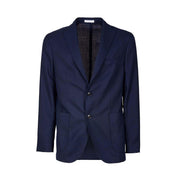 Giacca 2 Bottoni In Lana Operata Uomo Navy N1302E/BAS534 NAVY BOGLIOLI 