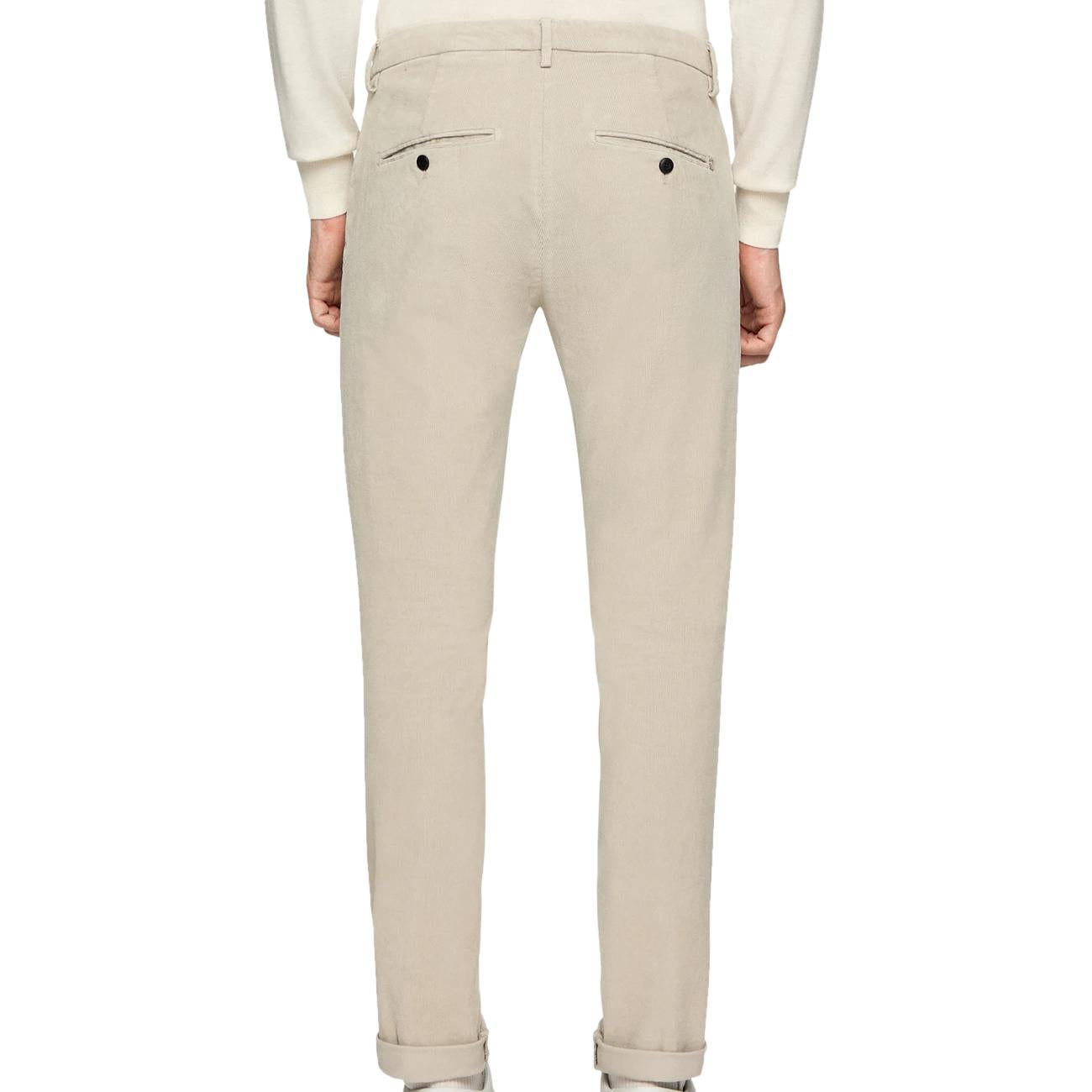 Pantalone Gaubert In Velluto UP235 VS0028U PTD 020 BEIGE DONDUP 