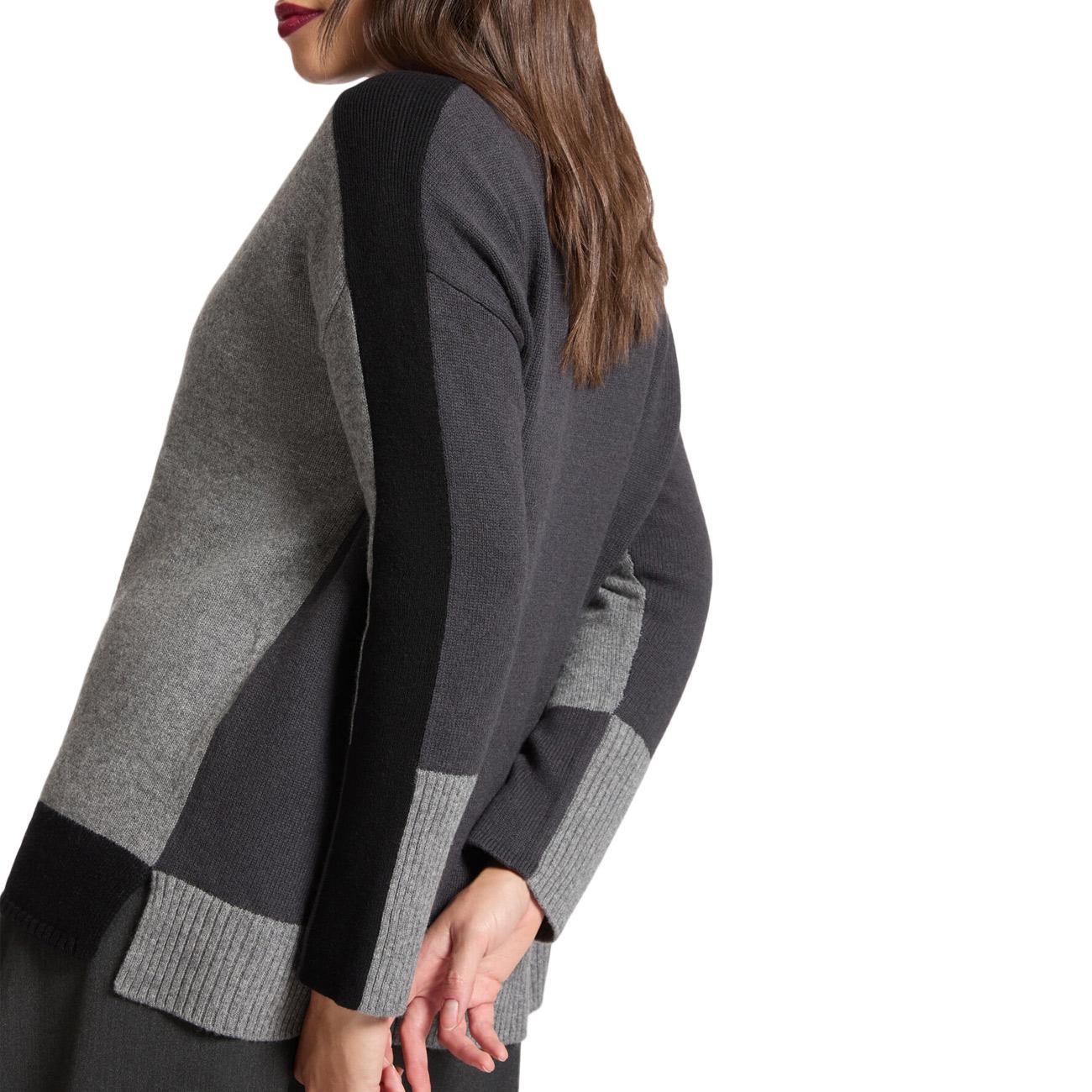 Maglia Colour Block In Lana M446E001863N 0B3 FANTASIA ELENA MIRO' 