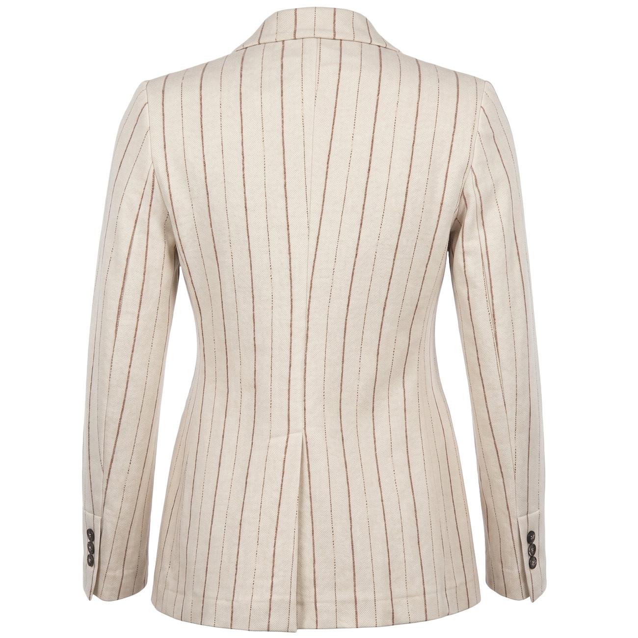 Blazer Doppiopetto Gessato AB5130 G07 BEIGE PINSTRIPE GOODMATCH 