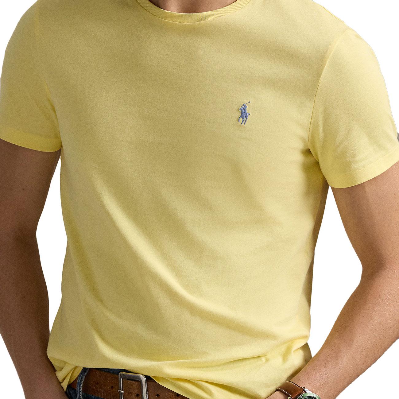 T-Shirt Girocollo Slim Fit Jersey Uomo Resort Gold 710671438 414 RESORT GOLD/C7215 POLO RALPH LAUREN 