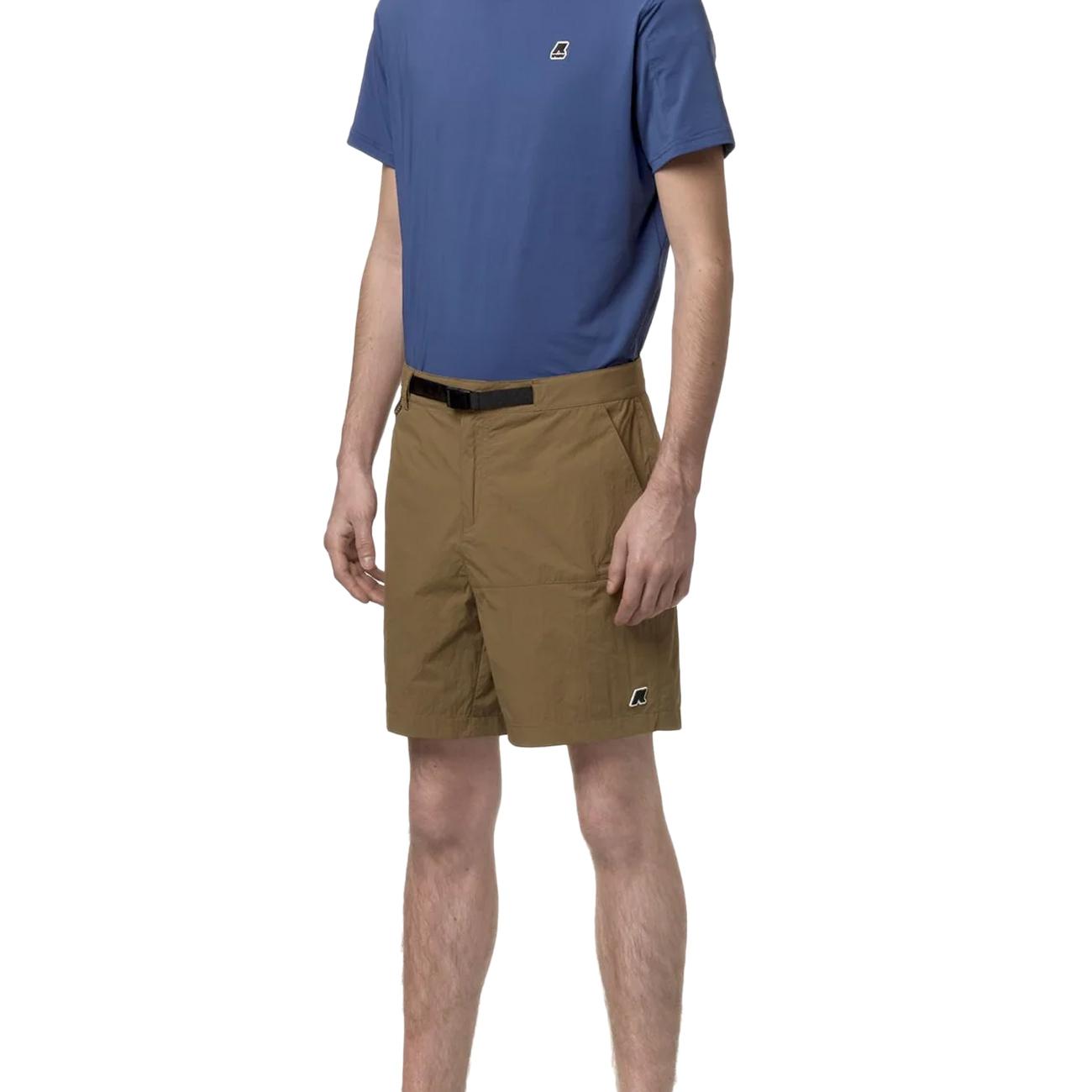 Shorts Taprinne Uomo Brown Corda K81267W 045 BROWN CORDA K-WAY 