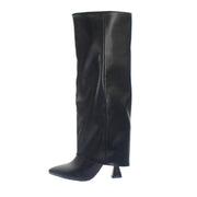 Stivali Alti Con Tacco E Gambale Donna Nero 8687 NERO KHARISMA 