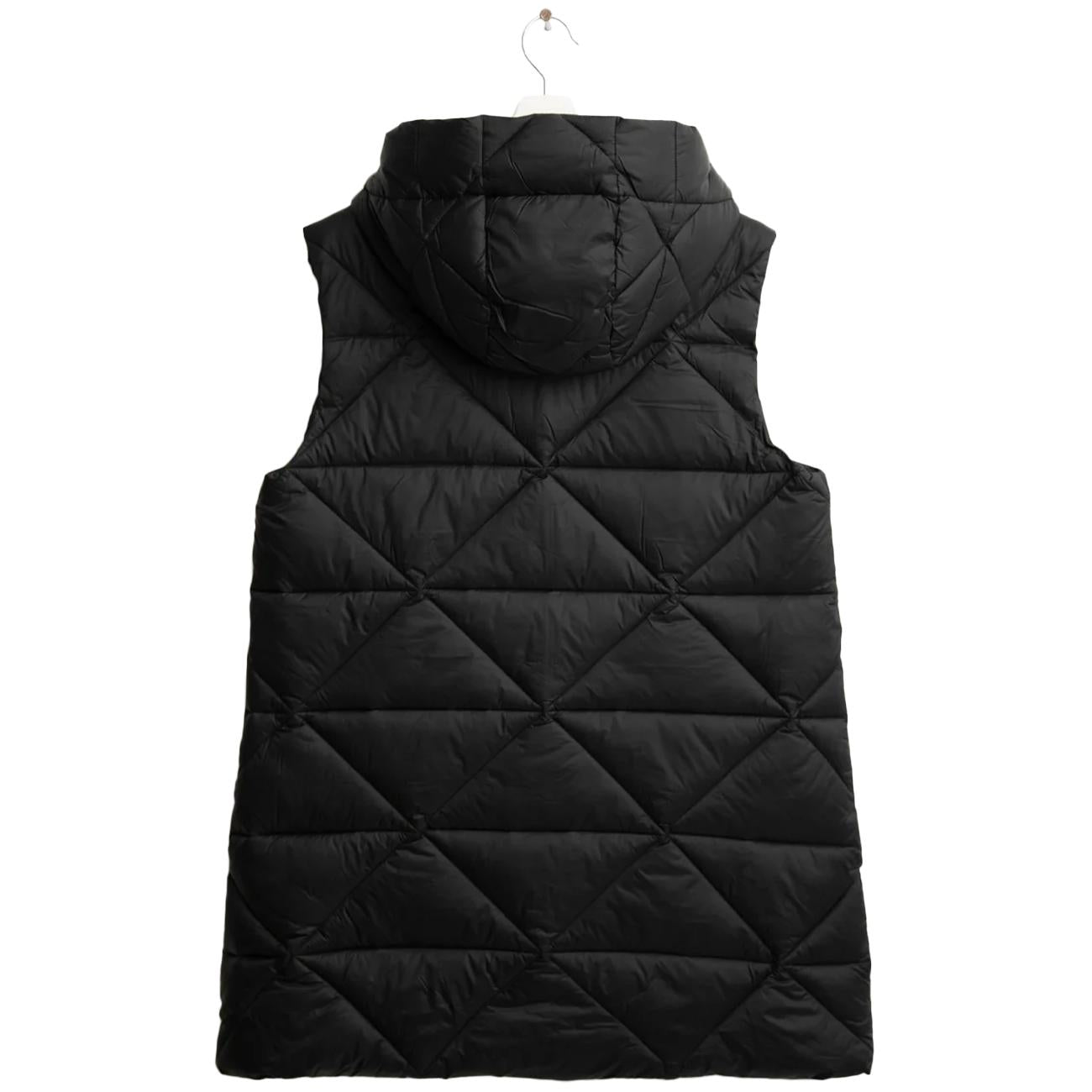 Gilet imbottito con cappuccio FM25W09KS A0951 BLACK FRED MELLO 