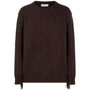 Girocollo In Maglia Rasata Con Frange MGKD11074 NERO AKEP 
