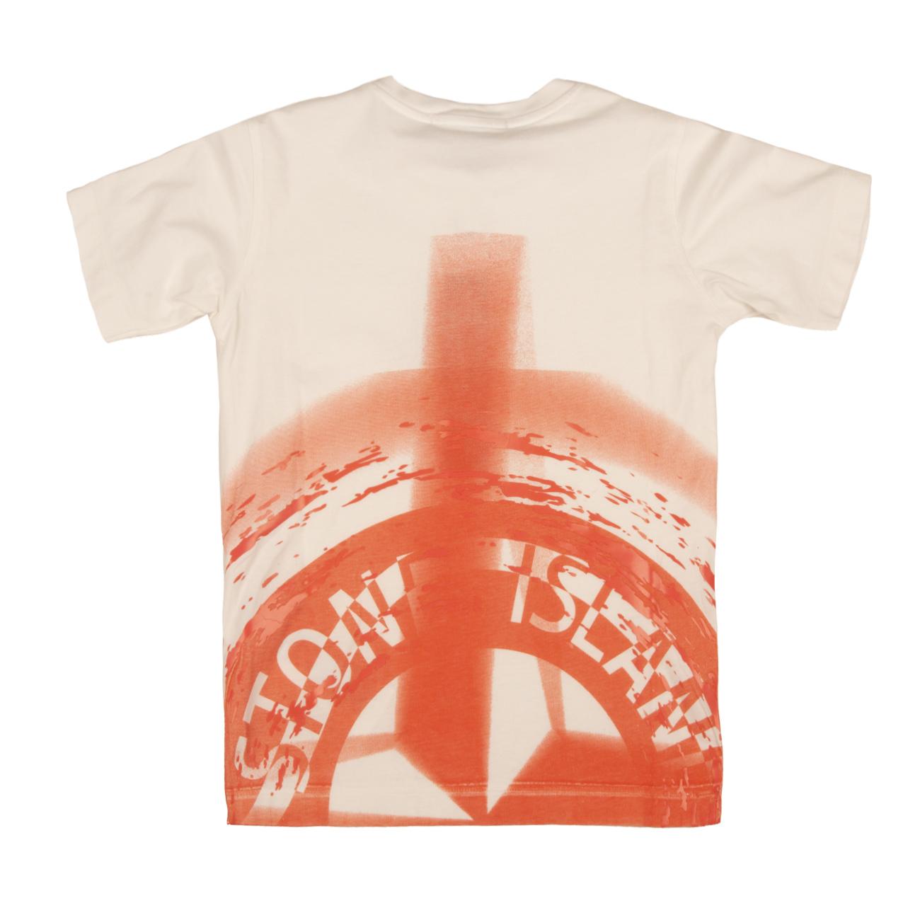 Tshirt Drop One Shot Bambino Bianco 781621055 V0001 WHITE STONE ISLAND 