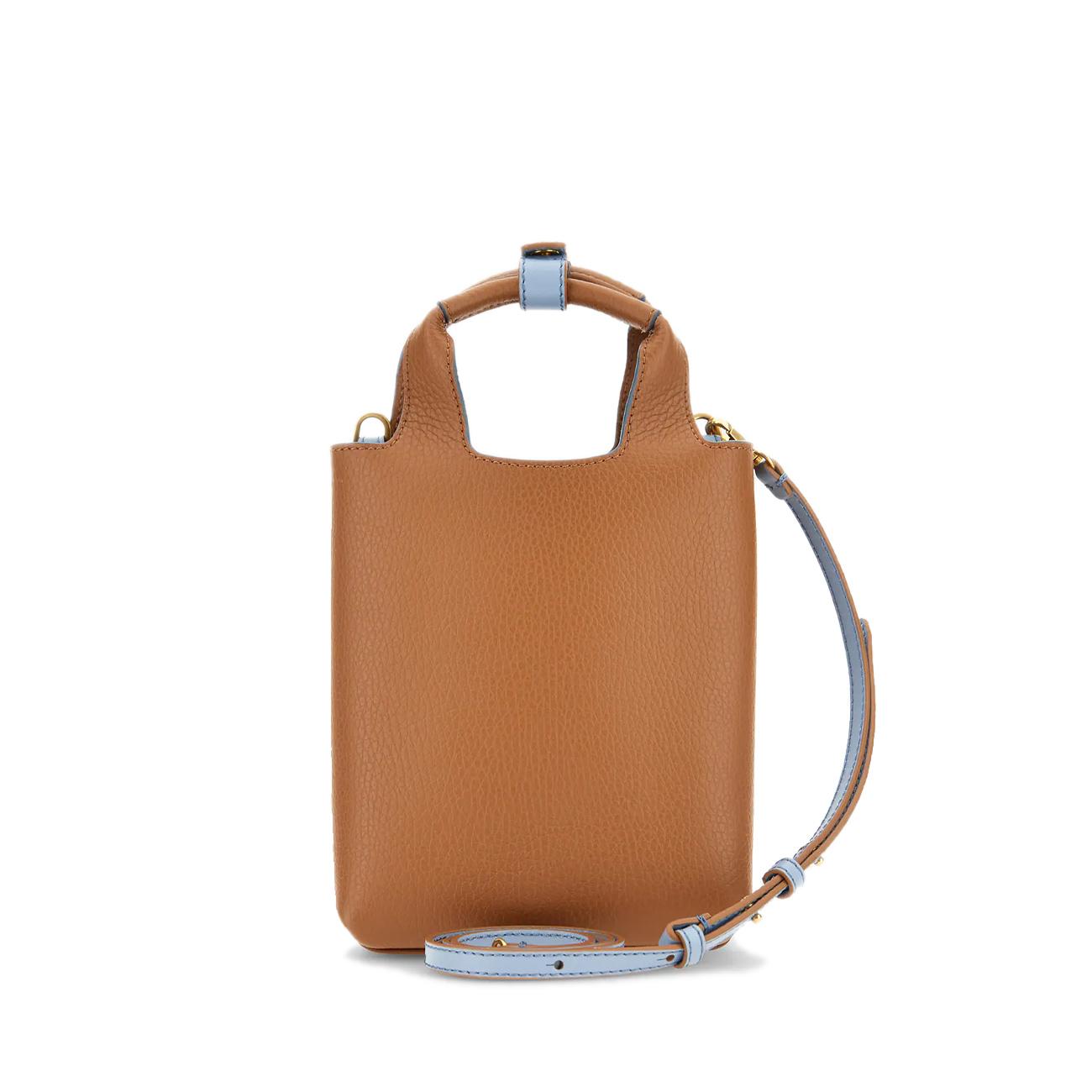 Borsa Mini Shopper H-Bag H Embossed Donna Cognac Scuro KBW01M50100T4G7D39 COGNAC SCURO HOGAN 