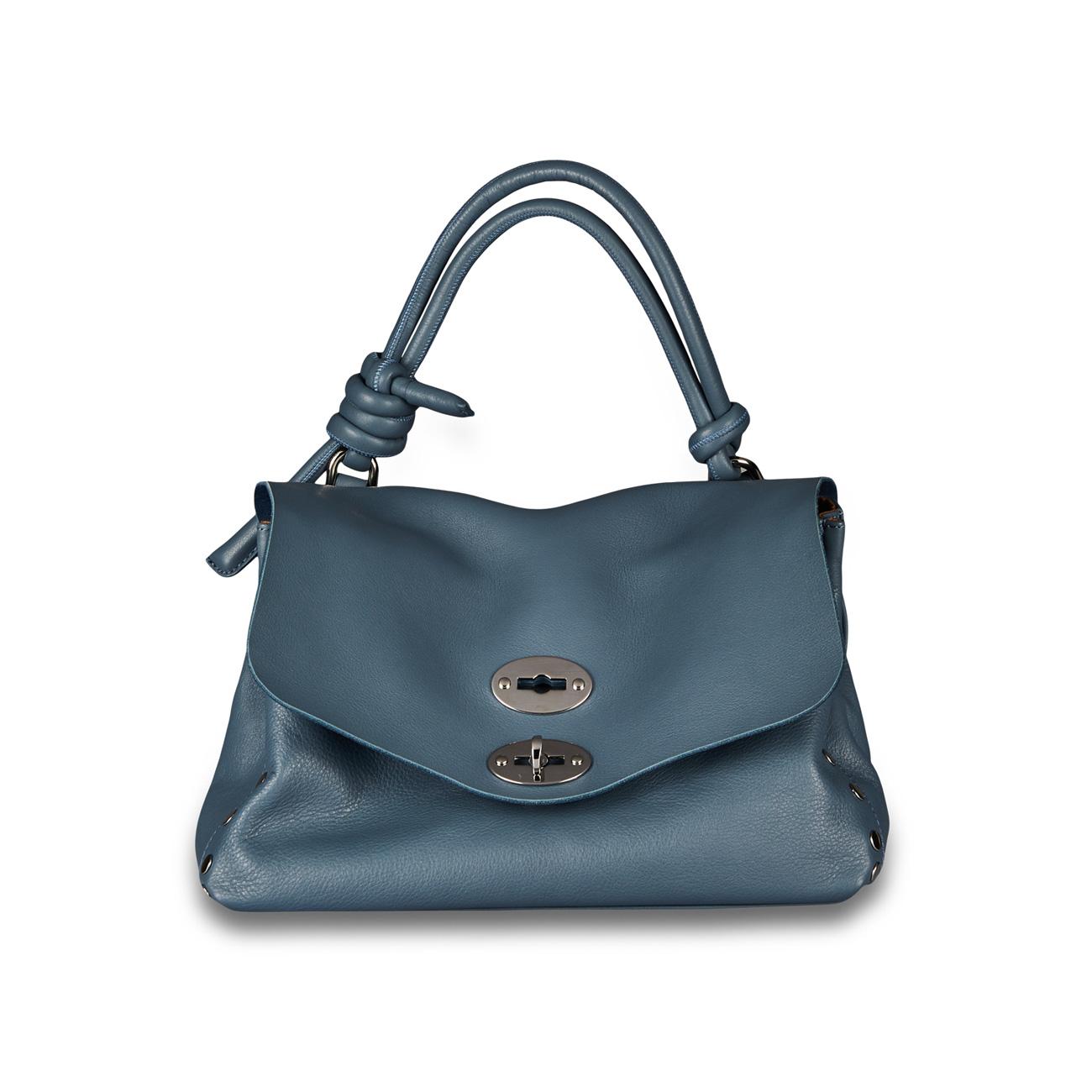Borsa Postina S Piuma Knot Donna Blue Atmosfera 068090 0660000 S Z0560 BLUE ATMOSFERA ZANELLATO 