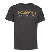 Tshirt Spellout KAV607/607 BLACK LICORICE KAVU 