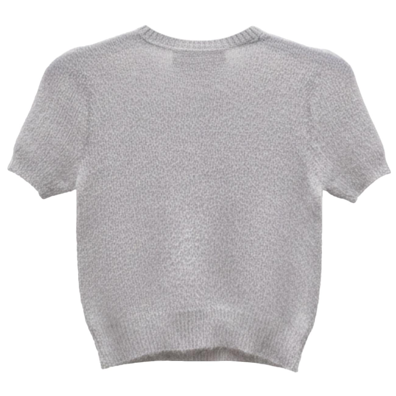 T-Shirt Nina In Lana Mohair NINA 2557U 851 ARGENTO CRUNA 