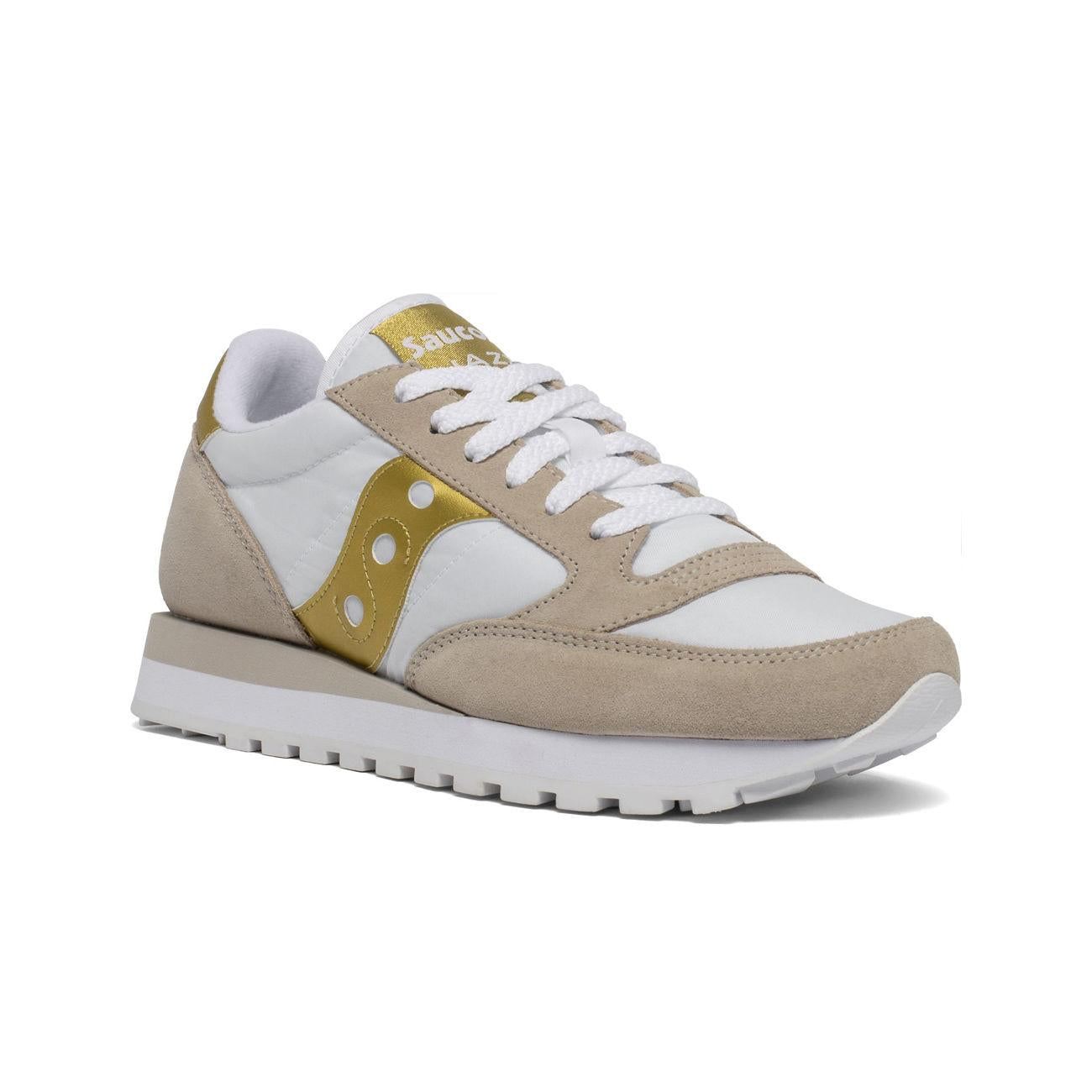 SCARPE D. JAZZ ORIGINAL SAUCONY S1044/611 WHITE/GOLD SAUCONY ORIGINALS 