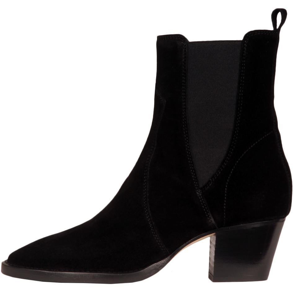 Stivaletti Texani Velour Donna Nero 9690 NERO ANNA F. 