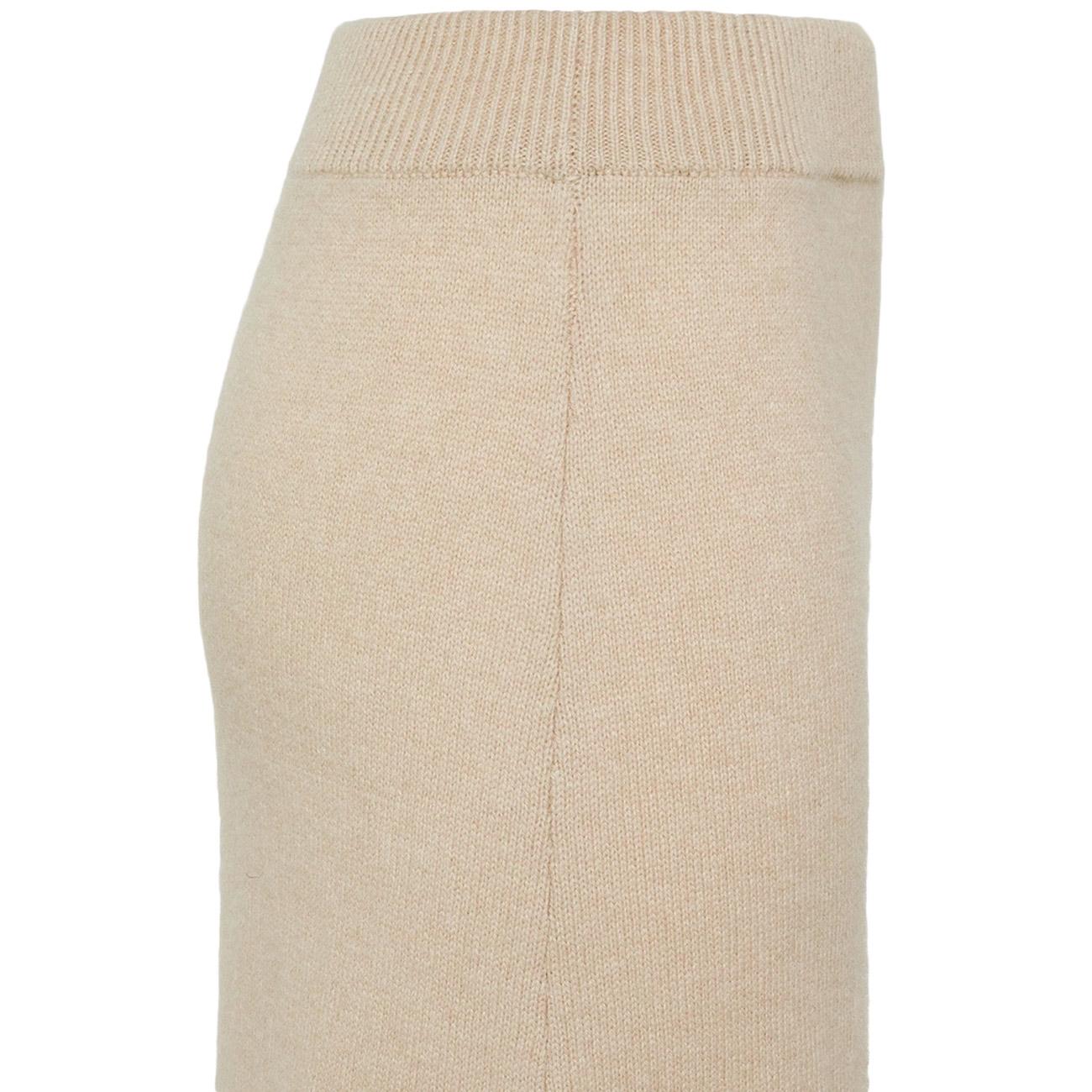 Gonna lunga tariquet in lana cardata PED5465 99012367 802 BEIGE PEUTEREY 