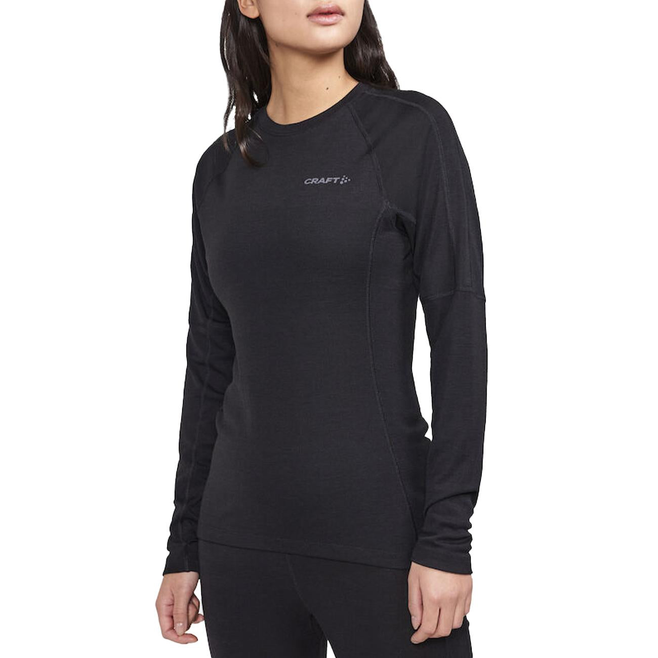 Maglia Pro Lana Merino Hz Donna Black 1913758 999000 BLACK CRAFT 