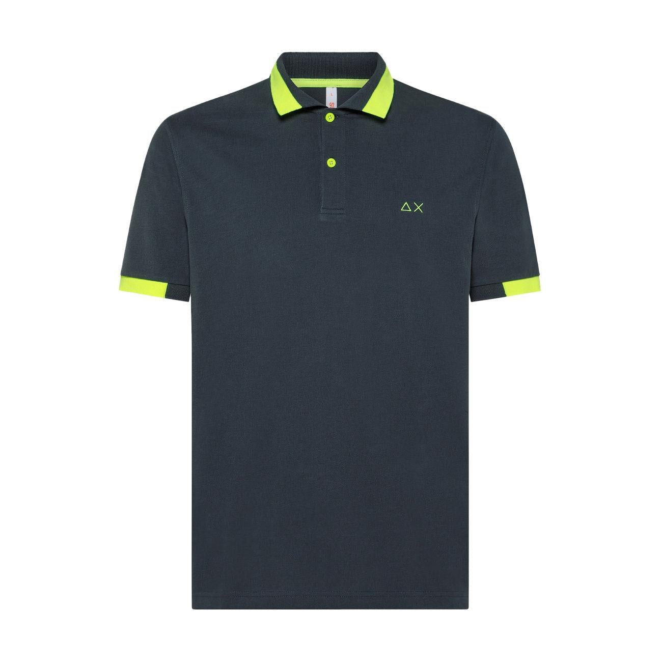 Polo Big Stripes Fluo Uomo Inchiostro A33121 99/INCHIOSTRO SUN68 