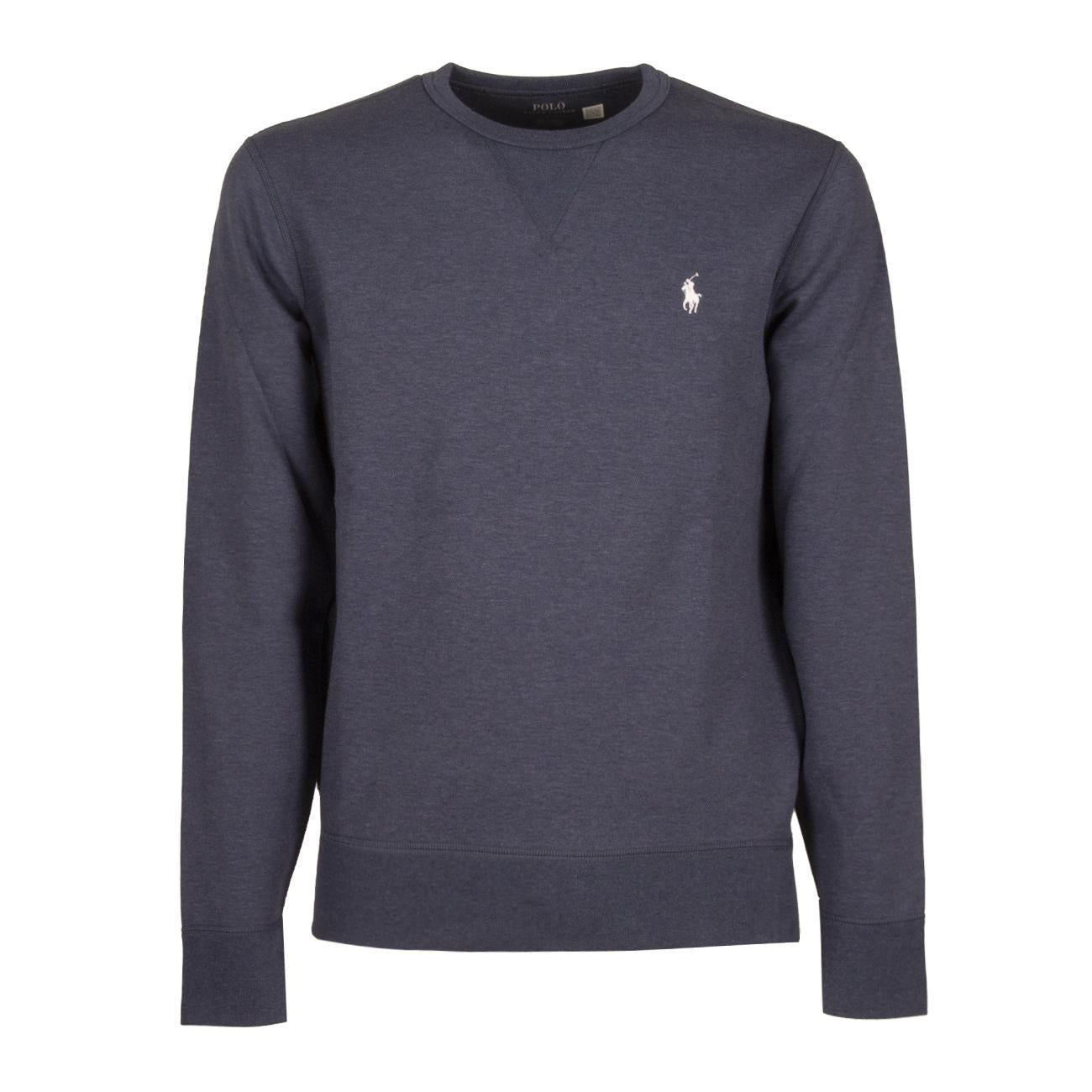 Felpa Girocollo Uomo Derby Blue Heather 710881519 012 DERBY BLUE HEATHER POLO RALPH LAUREN 
