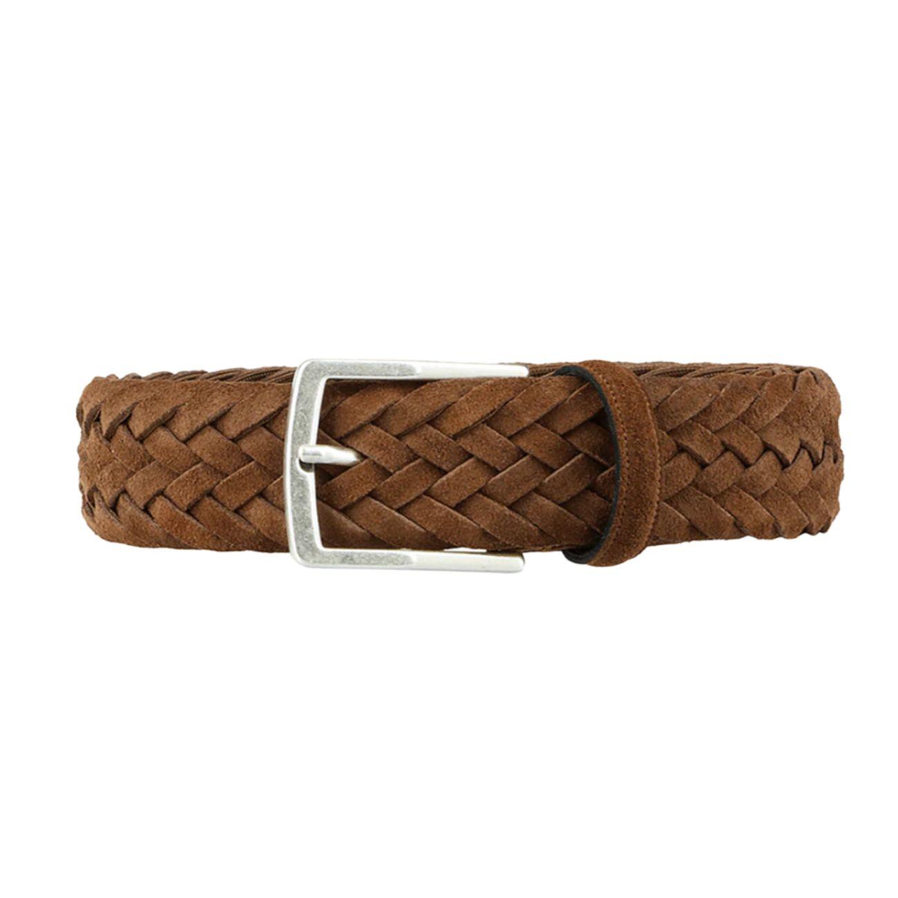 Cintura Suede Braided Uomo Caffè ATHISON 28 COFFEE BROWN ATHISON 