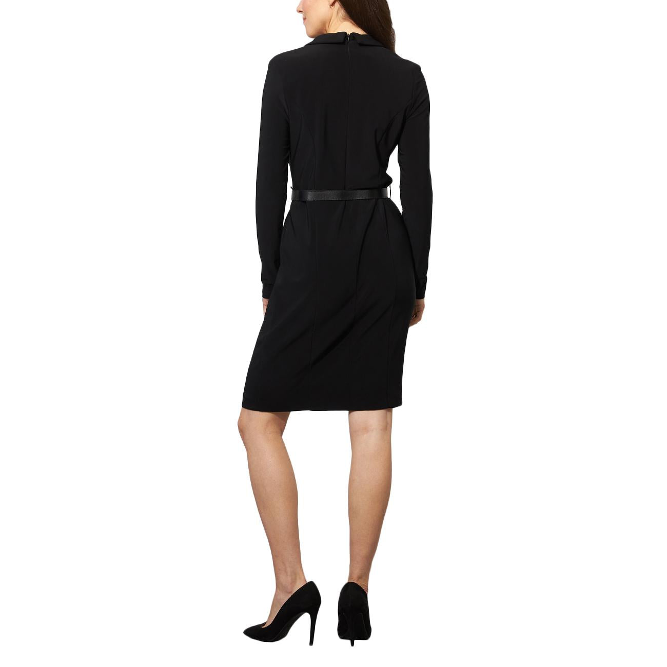 Abito Tubino Con Cintura E Tasche 223266 11 BLACK JOSEPH RIBKOFF 