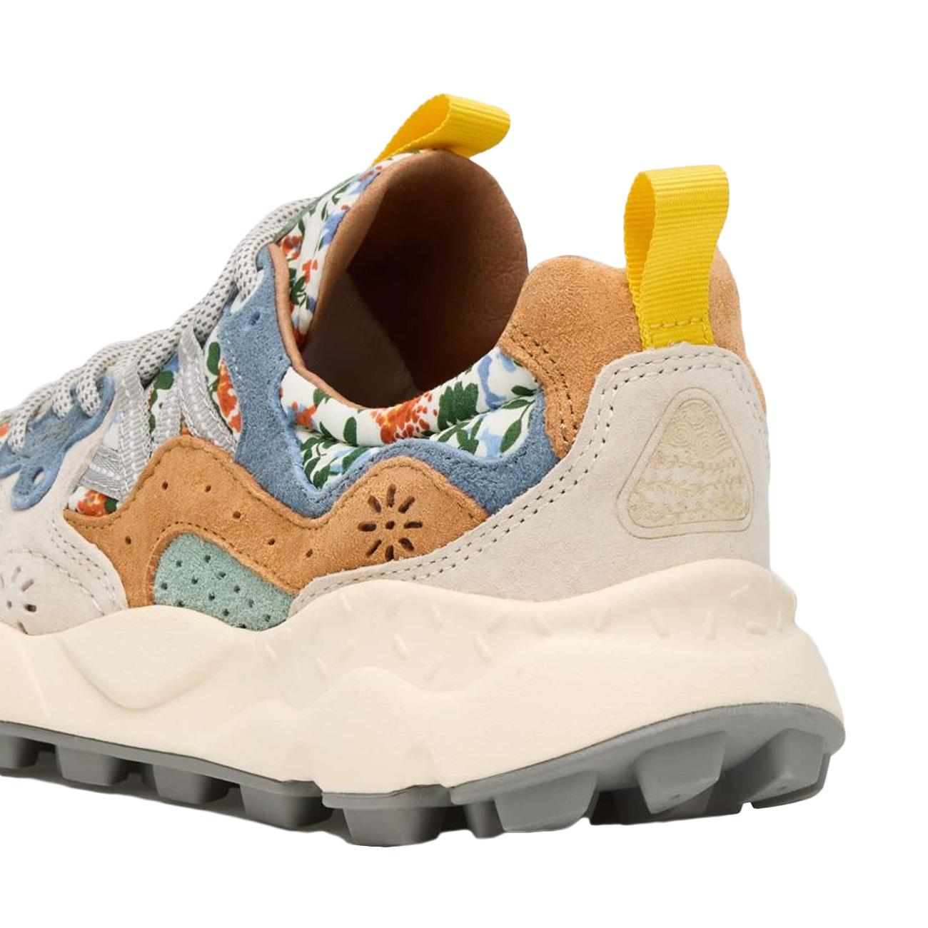 Sneakers Yamano 3 Stampa Floreale Donna Grigio Latte 3B47001201781740 GREY/MILK FLOWER MOUNTAIN 