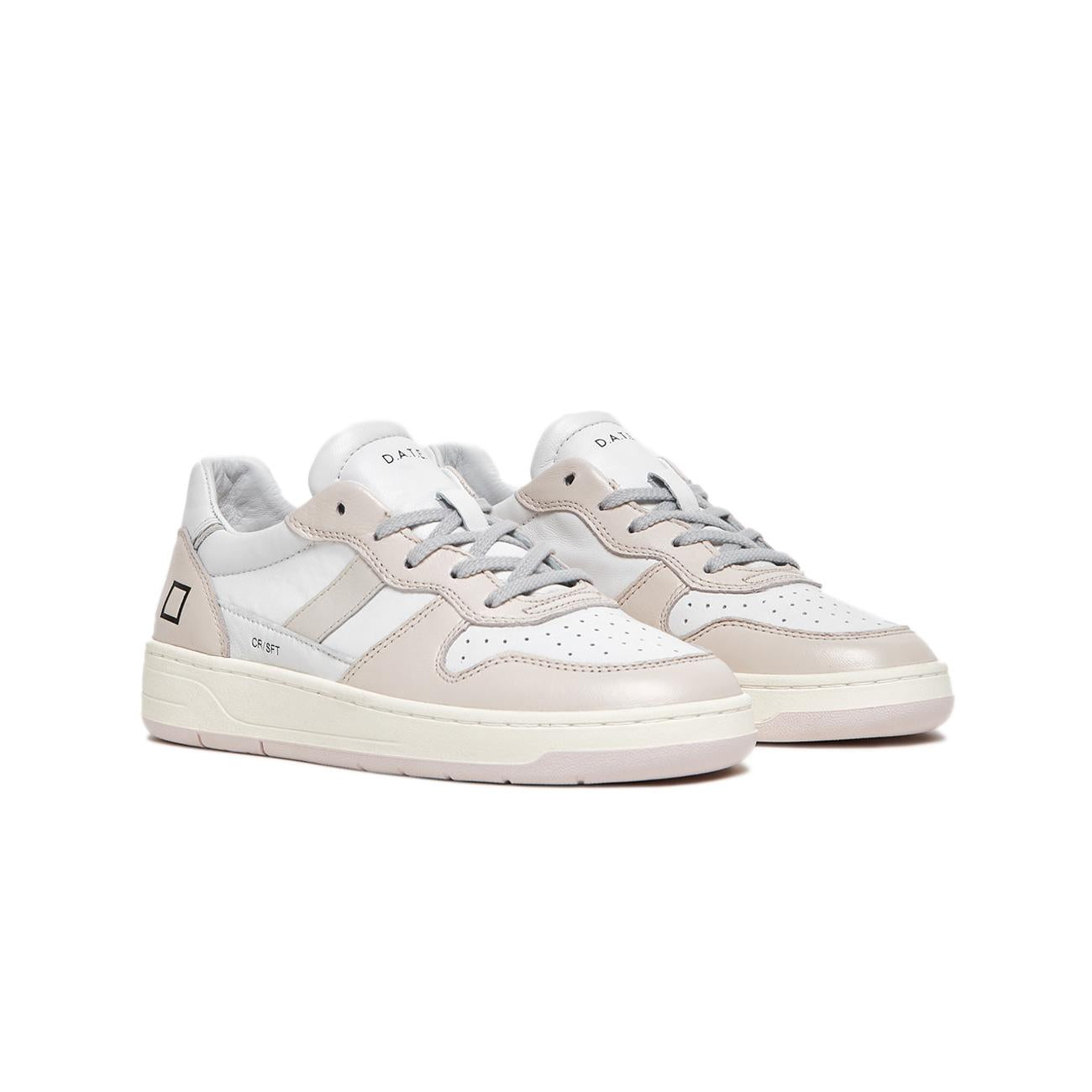 Sneakers Court 2.0 Soft Donna White Pink W401-C2-SF-WP WHITE/PINK D.A.T.E. 
