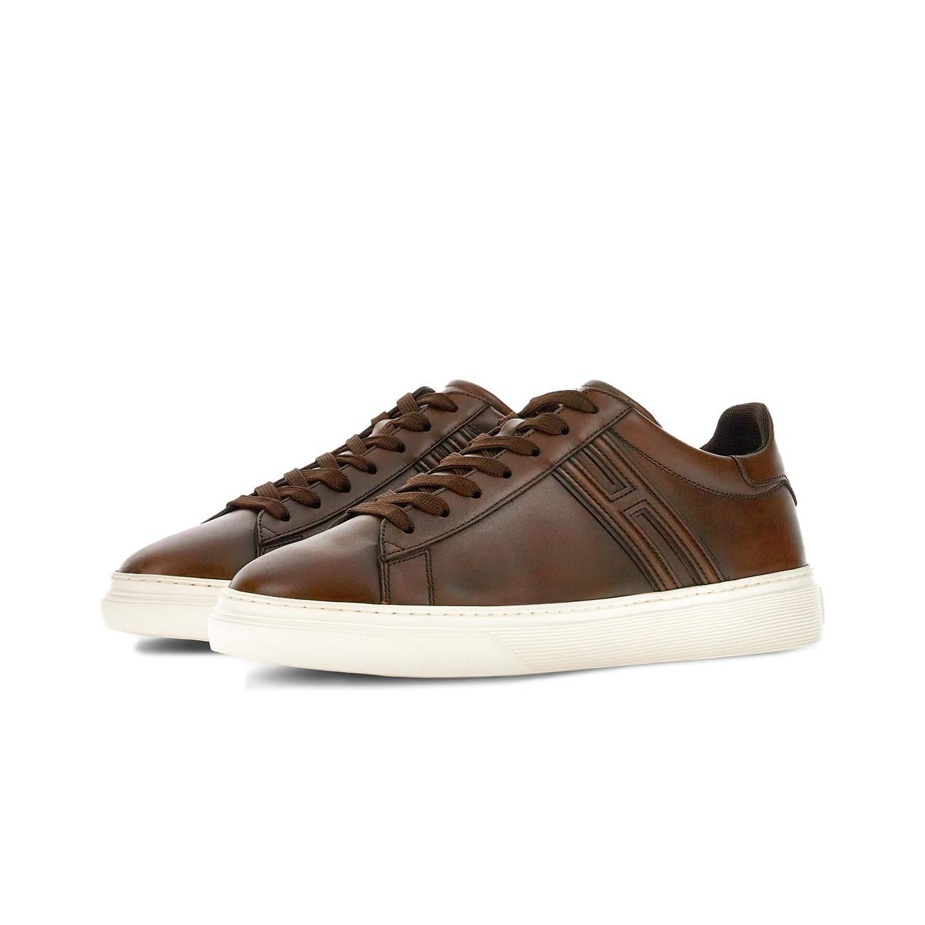 Sneakers H365 Uomo Corteccia Chiaro Marrone HXM3650J310QTUS013 CORTECCIA CHIARO HOGAN 